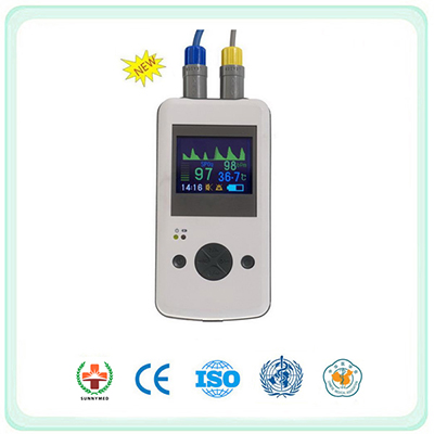SST001 SPO2 TEMP Handled Pulse Oximeter with Color Display